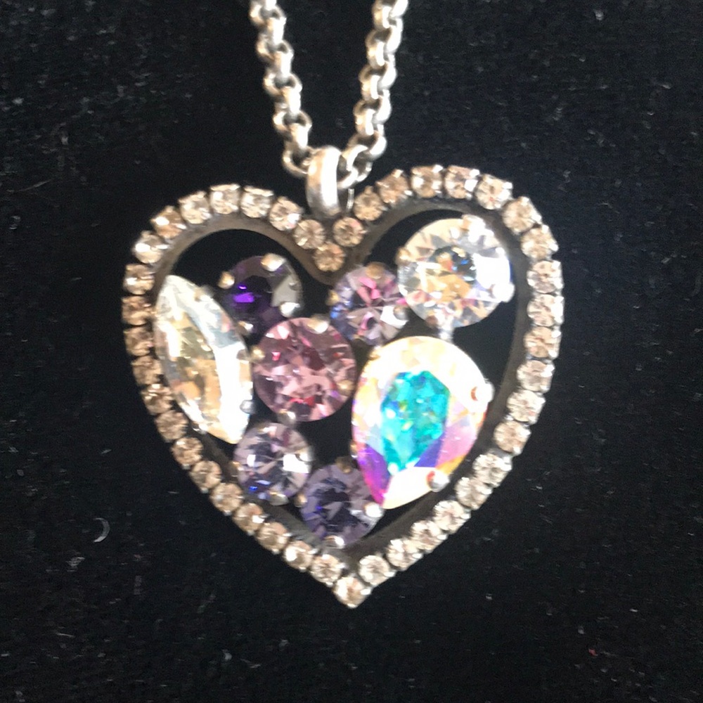 Crystal heart necklace